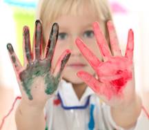 Kids Finger Painting