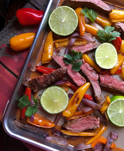 fajitas sheet pan