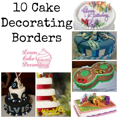 border cake design