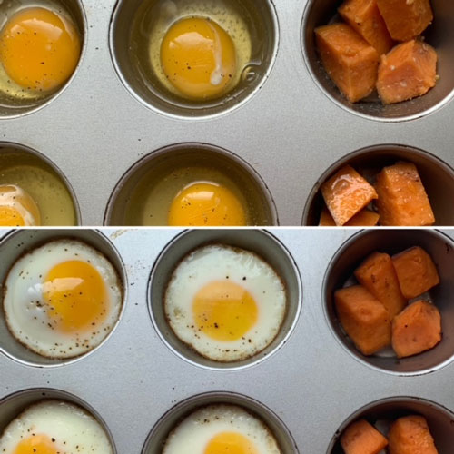 cooking eggs in muffin tin
