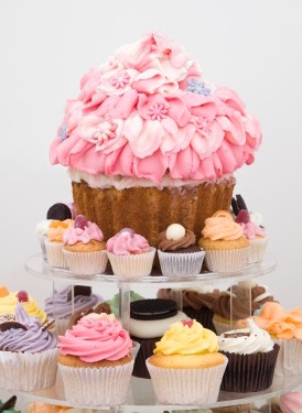 Giant Cupcake Cake