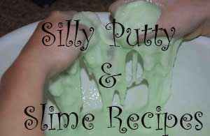 Silly putty recipes for your kids fun and enjoyment.