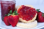 jar of strawberry jelly