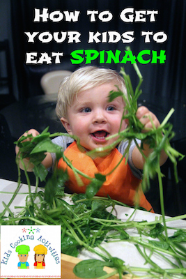 Spinach Facts, An Information Sheet For Kids Cooking Activities.