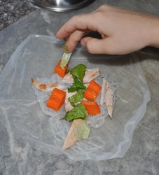 Spring Rolls - How to Make Fresh Spring Rolls - Rice Paper Wraps