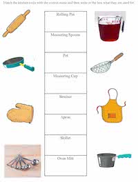 free kids cooking printables